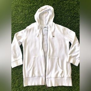 LACOSTE zip up hoodie.